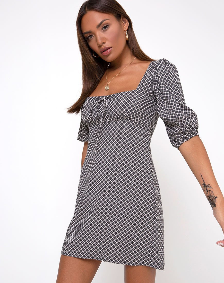 Image of Giada Dress in Check it Out Black