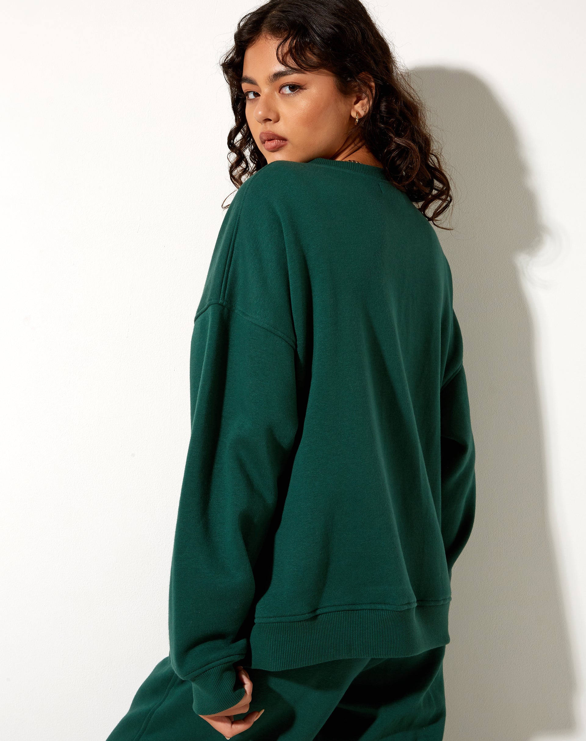Forest Green Dynamic Ribbed Crewneck Sweater – JACHS NY