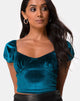 Image of Glaty Top in Velvet Teal