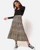 Image of Gleas Skirt in Rar Leopard Brown