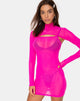 Image of Glesia Dress Fluro Pink