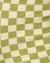Crochet Checkerboard Green and Cream