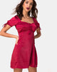 Image of Guenette Dress in Satin Cherry