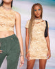 Image of MOTEL X OLIVIA NEILL Gueri Bodycon Dress in Terrain Tan