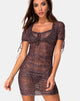 Image of Guenetta Dress in Rar Leopard Mesh