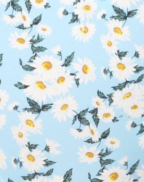 Image of Tormaline Bandeau Bikini Top in Blue White Daisy