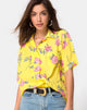 Image of Hawaiian Shirt in Candy Rose Yellow