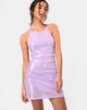 Image of Hedi Dress in Matte Mini Sequin Lilac