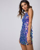 Image of Hedi Dress in Disc Sequin Fire