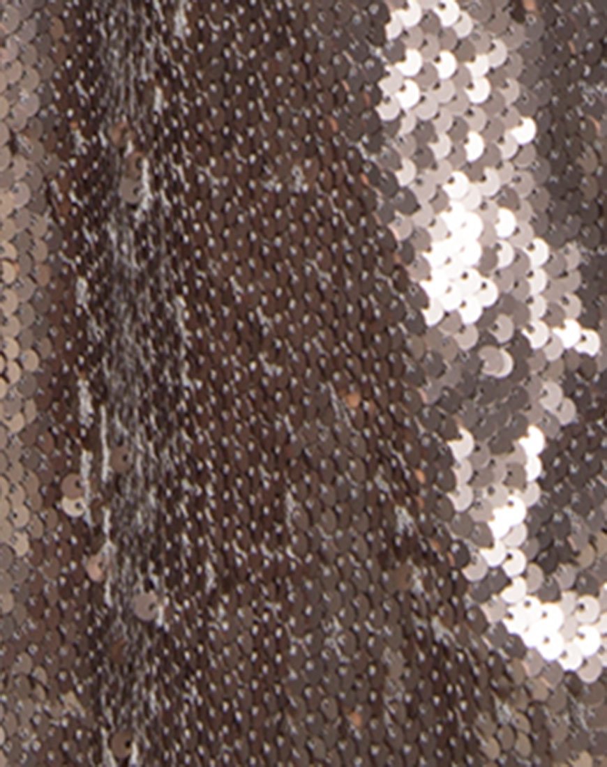 Image of Helena Skirt in Sequin Taupe