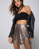 Image of Helena Skirt in Sequin Taupe