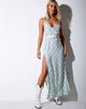 Image of Hime Maxi Dress in Sage Daisy