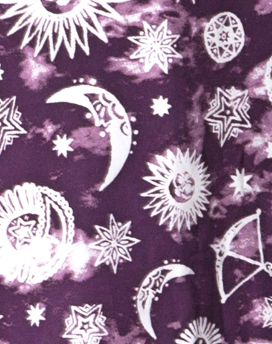 Image of Hime Maxi Dress in Purple Zodiac