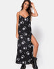 Image of Batis Maxi Dress in Sun Moon Stars BW