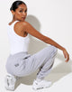 Image of Bamal Jogger in Lunar Rock with Motel Work Clothing Label Embro