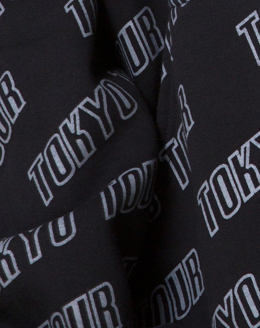 Image of Hollack Zip Hoody in Tokyo Tour Black
