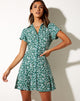 Image of Holma Mini Dress in Floral Field Green