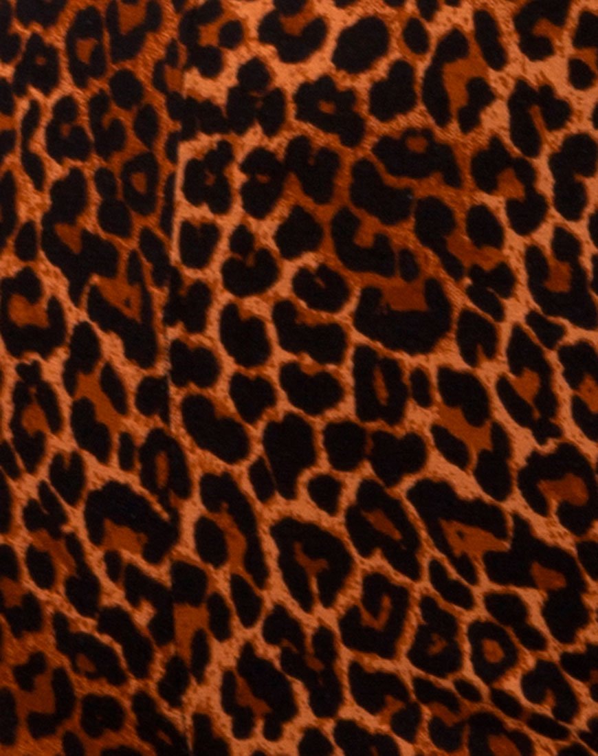 Image of Hot Pant in Ditsy Leopard Orange