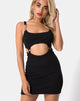 Image of Jasby Bodycon Dress in Black with Silver Hook