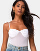 Image of Jelita Sheer Bodice in White Net