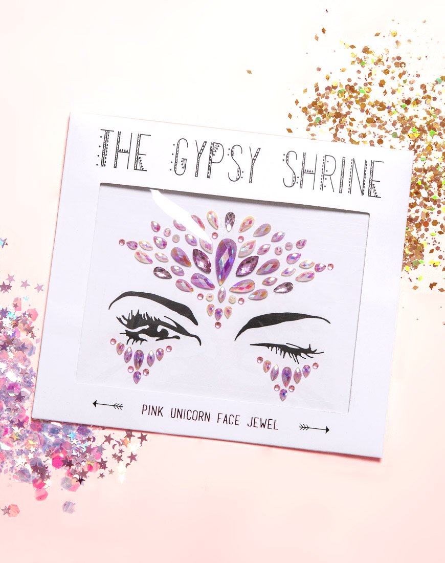 Image of The Gypsy Shrine Face Jewel in Pink Unicorn