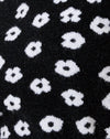 Knit Black Daisy White