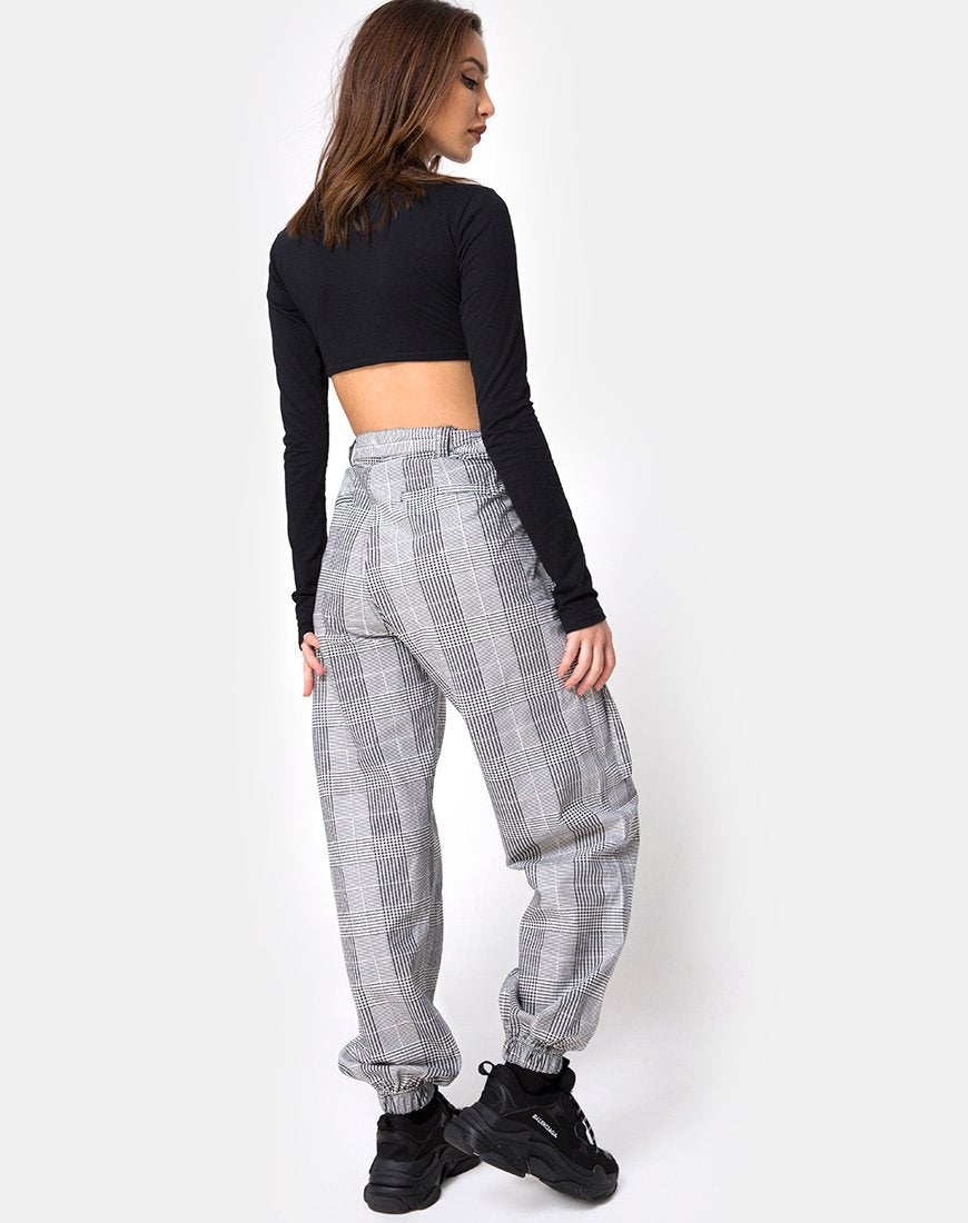 Image of Jubie Cargo Trouser in Charles Check Grey