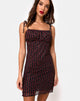 Image of Kaline Dress in Dotty Rose Net