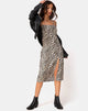 Image of Kaoya Midi Dress in Cheetah