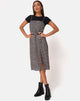 Image of Kaoya Midi Dress in Ditsy Rose Black