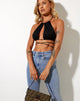 Image of Karti Crop Top in Mesh Black