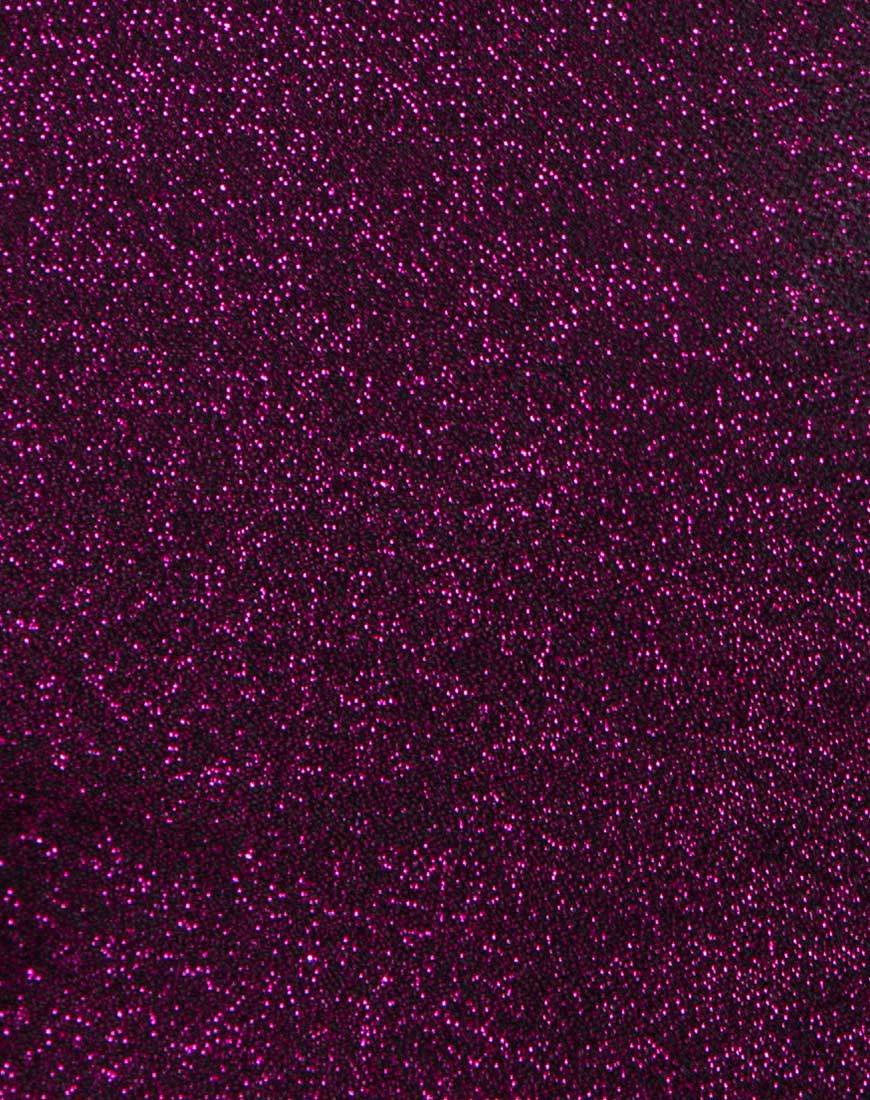 Image of Katia Dress in Glitter Burgundy