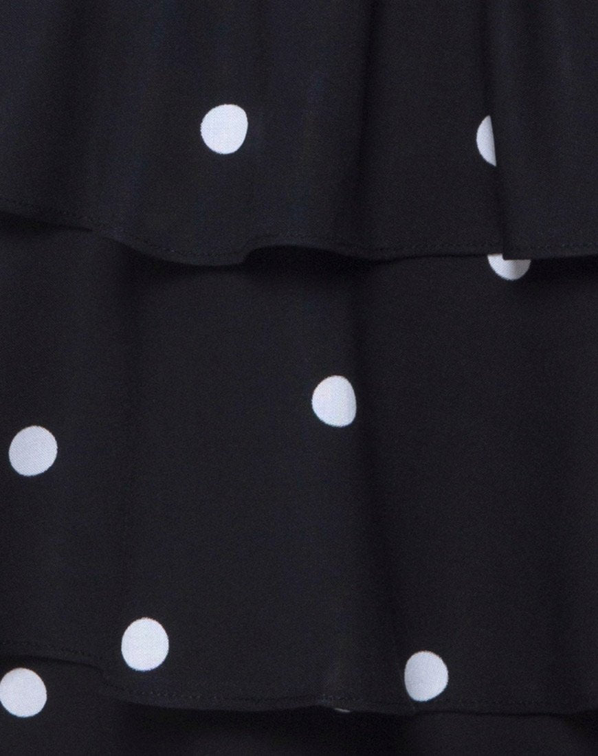 Kepsibelle Dress in Black and White Polkadot – motelrocks-com-us