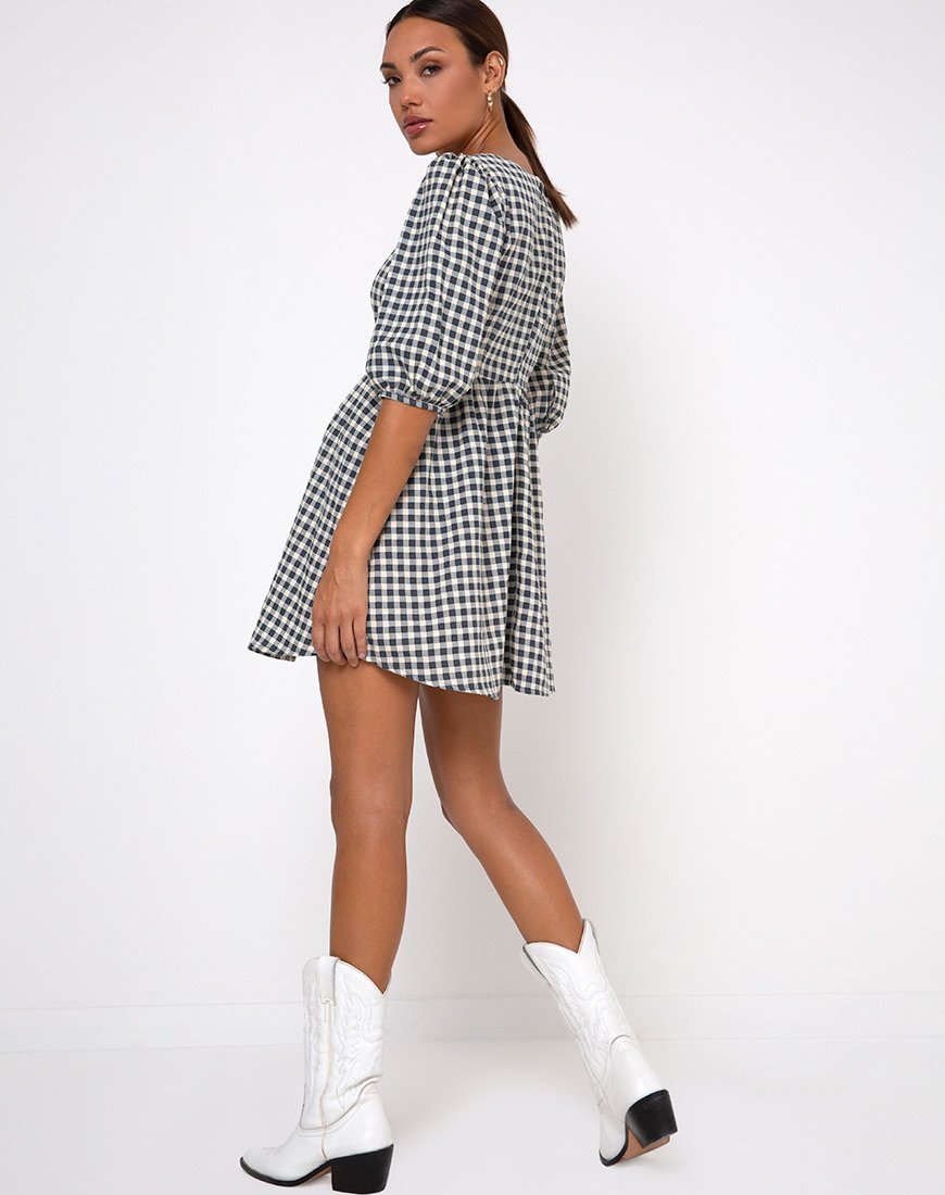 gingham skater dress Halter Gingham Skater Dress Red