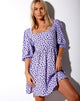 Image of Kezie Babydoll Dress in Dainty Daisy Lilac