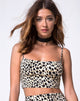 Image of Kini Crop Top in Cheetah