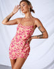 Image of Kinley Slip Dress in Dark Wild Flower Cantaloupe