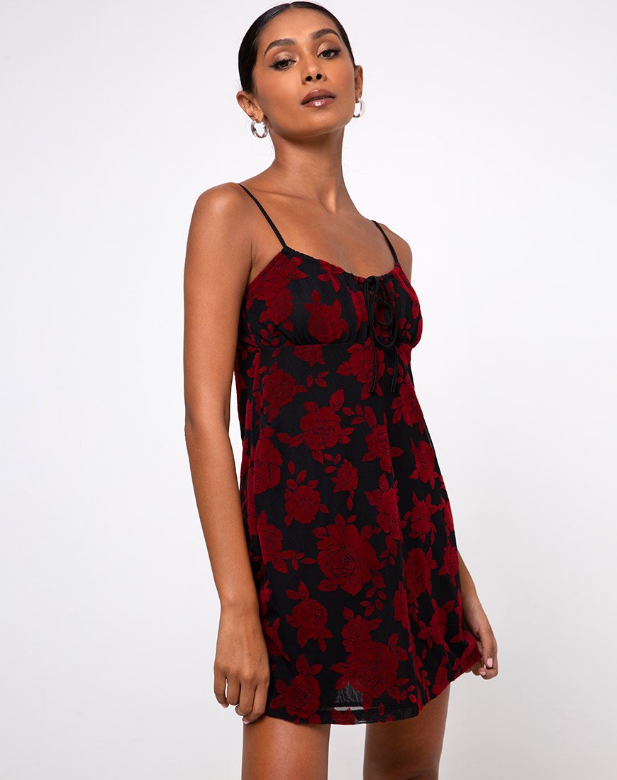 Black Floral Mesh Mini Dress | Kumala – motelrocks-com-us