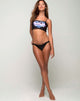 Image of Kye Bikini Bottom in Heart Breaker Black