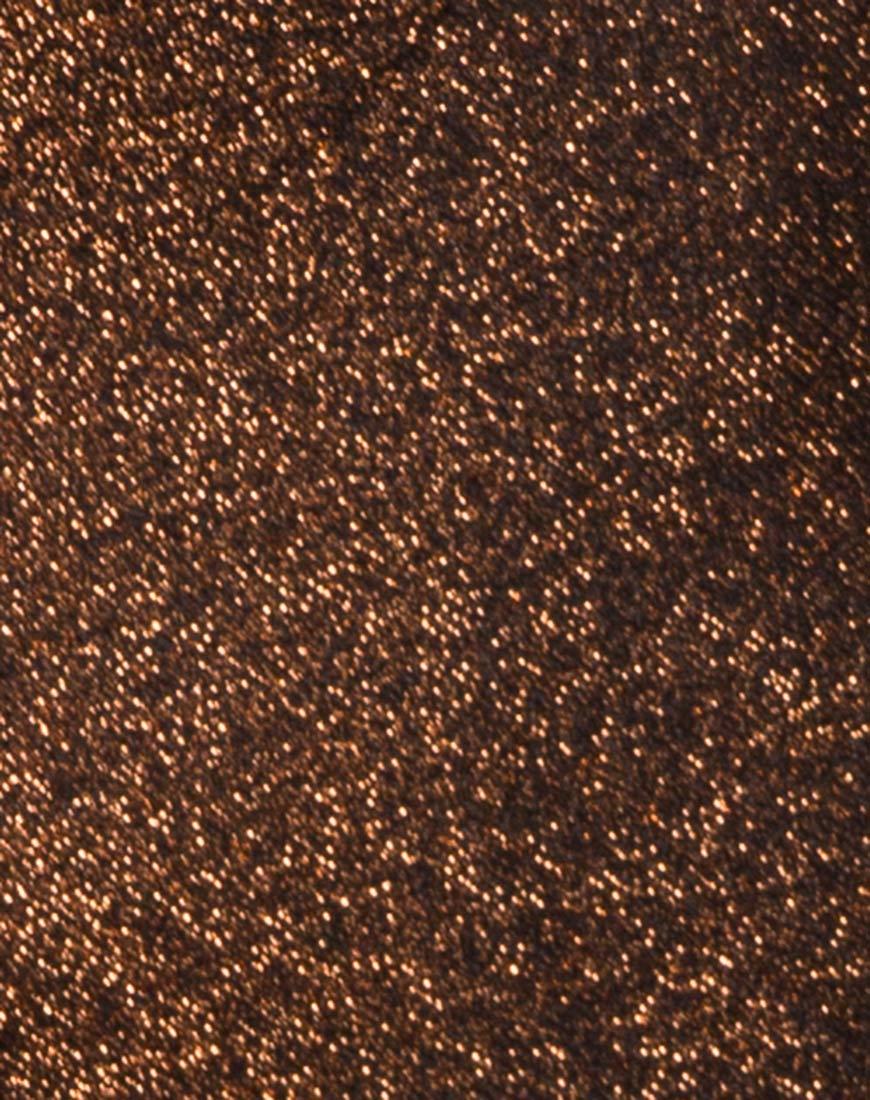 Image of Lanti Bodice in Glitter Lurex Bronze