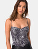 Image of Lanti Bodice in Rar Leopard Grey