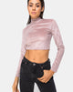 Image of Lara Crop Top in Taupe