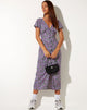 Image of Larin Midi Dress in Lilac Blossom