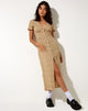Image of Larin Midi Dress in Washed Ditsy