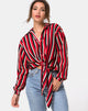 Image of Lauv Shirt in Sunset Stripe Vertical