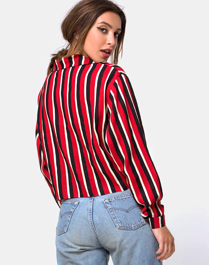 Image of Lauv Shirt in Sunset Stripe Vertical