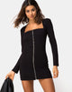 Image of Leah Mini Dress in Black