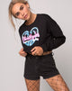 Image of Liona Sweatshirt in Black Heart Breaker