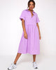 Image of Lista Midi Dress in Lilac