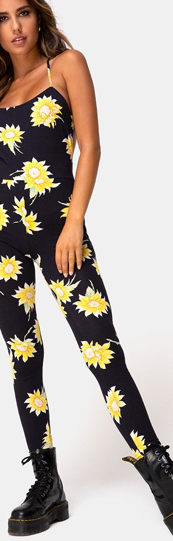 Black and Yellow Bodycon Unitard | Motel – motelrocks-com-us